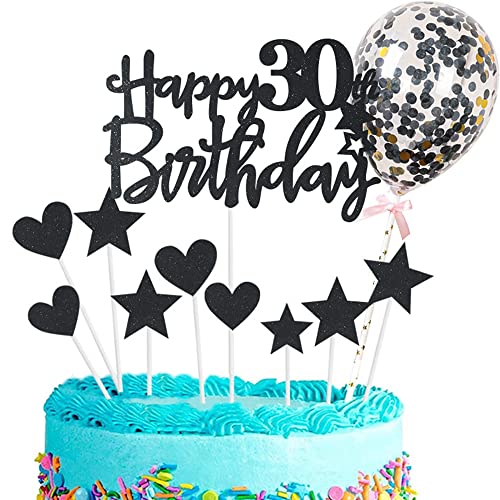 Kiwochy Glitzer 30. Geburtstag Cupcake Toppers Happy 30 Birthday Tortendeko Tortendeko 30 Geburtstag Deko Kuchen 30. Geburtstag Schwarz Tortendeko 30 jahre Mann Frau Kuchendeko für 30 Geburtstag Kiwochy Glitzer 30. Geburtstag Cupcake Toppers Happy 30 Birthday Tortendeko Tortendeko 30 Geburtstag Deko Kuchen 30. Geburtstag Schwarz Tortendeko 30 jahre Mann Frau Kuchendeko für 30 Geburtstag von Kiwochy