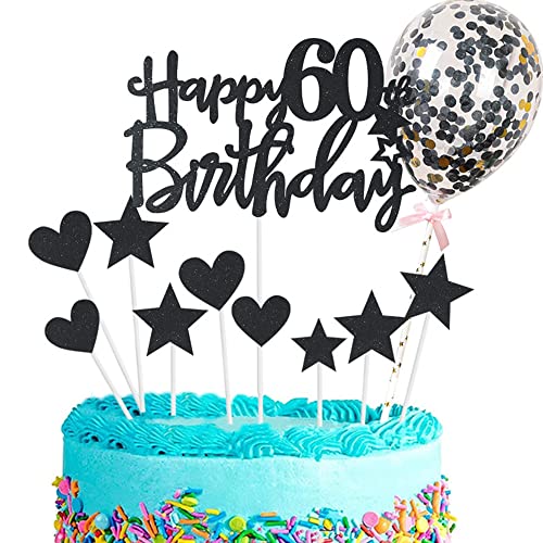 Kiwochy Glitzer 60. Geburtstag Cupcake Toppers Happy 60 Birthday Tortendeko Tortendeko 60 Geburtstag Deko Kuchen 60. Geburtstag Schwarz Tortendeko 60 jahre Mann Frau Kuchendeko für 60 Geburtstag Kiwochy Glitzer 60. Geburtstag Cupcake Toppers Happy 60 Birthday Tortendeko Tortendeko 60 Geburtstag Deko Kuchen 60. Geburtstag Schwarz Tortendeko 60 jahre Mann Frau Kuchendeko für 60 Geburtstag von Kiwochy