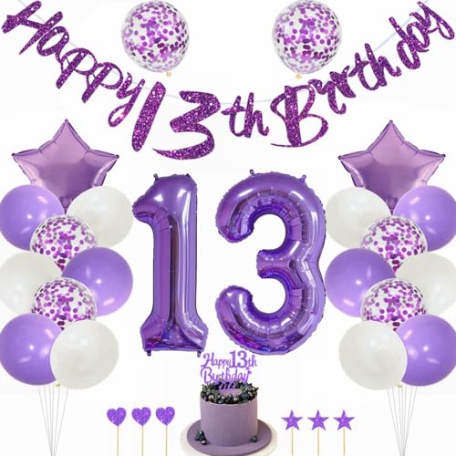 Kiwochy Lila 13 Geburtstag Deko Mädchen 13 Geburtstag Dekoration Lila Tortendeko Geburtstagsdeko 13 jahre Luftballons Nummer 13 Folienballon 13. Geburtstag Party Deko 13 jahre Geburtstag Deko Ballon Kiwochy Lila 13 Geburtstag Deko Mädchen 13 Geburtstag Dekoration Lila Tortendeko Geburtstagsdeko 13 jahre Luftballons Nummer 13 Folienballon 13. Geburtstag Party Deko 13 jahre Geburtstag Deko Ballon von Kiwochy