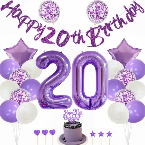Kiwochy Lila 20 Geburtstag Deko Mädchen 20 Geburtstag Dekoration Lila Tortendeko Geburtstagsdeko 20 jahre Luftballons Nummer 20 Folienballon 20. Geburtstag Party Deko 20 jahre Geburtstag Deko Ballon Kiwochy Lila 20 Geburtstag Deko Mädchen 20 Geburtstag Dekoration Lila Tortendeko Geburtstagsdeko 20 jahre Luftballons Nummer 20 Folienballon 20. Geburtstag Party Deko 20 jahre Geburtstag Deko Ballon von Kiwochy