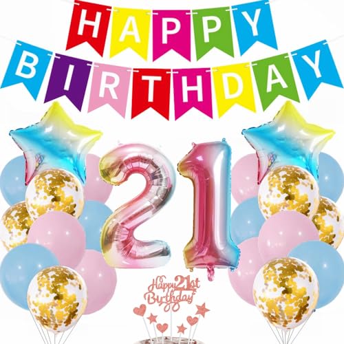 Kiwochy Luftballon 21. Geburtstag Rosa 21 Geburtstag Deko Mädchen 21 Geburtstag Party Deko Rosa Tortendeko Geburtstagsdeko Nummer 21 Folienballon Regenbogen Luftballon 21 jahre Geburtstag Deko Ballon Kiwochy Luftballon 21. Geburtstag Rosa 21 Geburtstag Deko Mädchen 21 Geburtstag Party Deko Rosa Tortendeko Geburtstagsdeko Nummer 21 Folienballon Regenbogen Luftballon 21 jahre Geburtstag Deko Ballon von Kiwochy