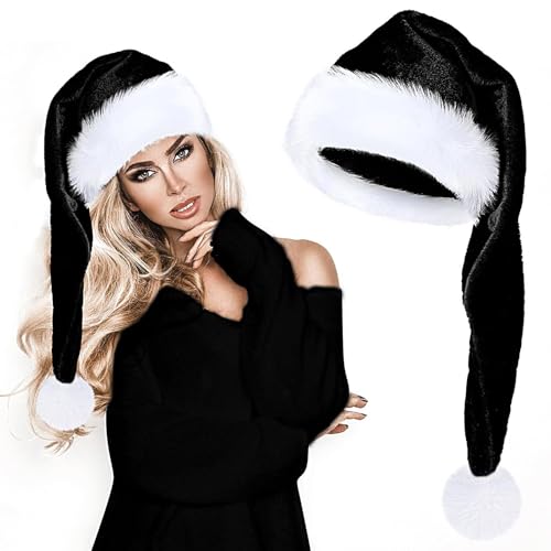 Kixolazr Extra große Nikolausmütze – Warme weiche Samt-Weihnachtsmannmützen für Erwachsene, Cosplay-Kostüm, Weihnachtsmütze für Erwachsene, für Feiertage, Partys, Karneval Kixolazr Extra große Nikolausmütze – Warme weiche Samt-Weihnachtsmannmützen für Erwachsene, Cosplay-Kostüm, Weihnachtsmütze für Erwachsene, für Feiertage, Partys, Karneval von Kixolazr