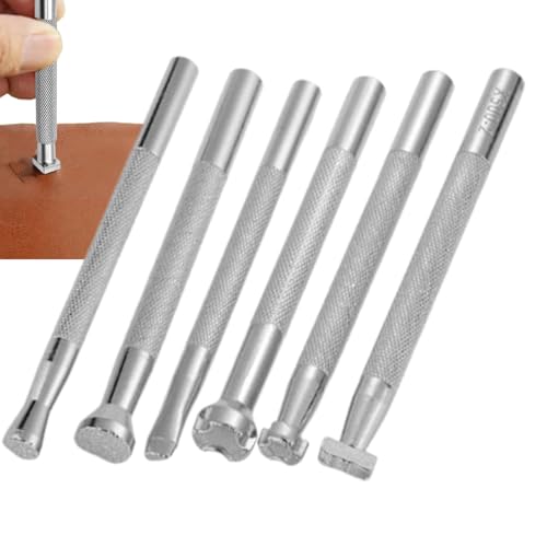 Kixolazr Leder Prägestempel - Ledergravur-Set Für Handwerkliche Prägetechnik | Zubehörset für Lederhandwerk zur Sattelherstellung Gravieren und Verzieren von Kixolazr