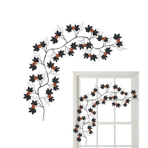 Kixolazr Rankenlichter Halloween Dekoration - Halloween 54 LED Weidenranken Lichterkette,Zweig Wand Girlande Wasserdicht Feiertags Dekoration für Terrasse Schlafzimmer Wohnzimmer Treppe Spiegel Garten Kixolazr Rankenlichter Halloween Dekoration - Halloween 54 LED Weidenranken Lichterkette,Zweig Wand Girlande Wasserdicht Feiertags Dekoration für Terrasse Schlafzimmer Wohnzimmer Treppe Spiegel Garten von Kixolazr