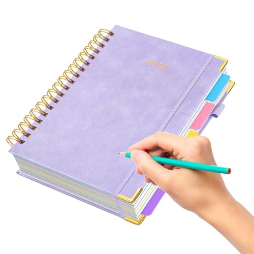 Kixolazr Schulhefte | B5 liniert Journal mit abnehmbarem Trenner | 300 Seiten Notizblock für Schüler Lehrer Meeting College Studium Notizen Schule Zuhause von Kixolazr