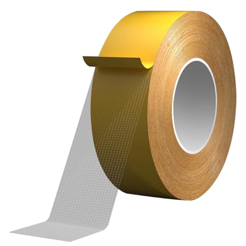 Kiyanest Starkes doppelseitiges Klebeband aus Stoff 50mm x 20M | Vielseitiges, rückstandfrei entfernbares Klebeband für Teppiche, Böden, Haushalt, Werkstatt, Dekoration Kiyanest Starkes doppelseitiges Klebeband aus Stoff 50mm x 20M | Vielseitiges, rückstandfrei entfernbares Klebeband für Teppiche, Böden, Haushalt, Werkstatt, Dekoration von Kiyanest