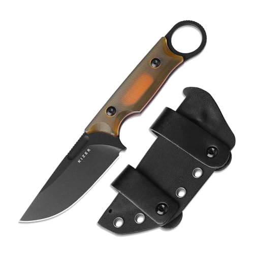 Kizer Cabox Outdoor-Messer, 3,36" Nitro V Stahl feste Klinge Jagdmesser PEI Griff mit Scheide für Survival Camping Jagd 1048A6 Kizer Cabox Outdoor-Messer, 3,36" Nitro V Stahl feste Klinge Jagdmesser PEI Griff mit Scheide für Survival Camping Jagd 1048A6 von Kizer