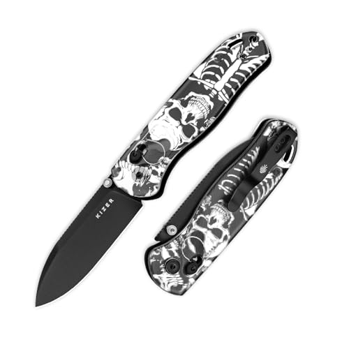 Kizer Drop Bear EDC Taschenmesser, 2,97" Nitro-V Klinge mit Acrylgriff, Klappmesser mit Daumenknopf zum Öffnen, Clutch-Lock EDC-Messer Geschenk für Männer und Frauen, V3619A12 Kizer Drop Bear EDC Taschenmesser, 2,97" Nitro-V Klinge mit Acrylgriff, Klappmesser mit Daumenknopf zum Öffnen, Clutch-Lock EDC-Messer Geschenk für Männer und Frauen, V3619A12 von Kizer