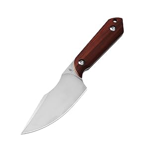 Kizer Harpoon Messer Feststehende Klinge und Scheide, 3,84 Nitro V Klinge Jagdmesser mit Rotes Sandelholz Griff, Camping Feststehende Klinge EDC Messer für Camping, Wandern, Survival 1040M3 Kizer Harpoon Messer Feststehende Klinge und Scheide, 3,84 Nitro V Klinge Jagdmesser mit Rotes Sandelholz Griff, Camping Feststehende Klinge EDC Messer für Camping, Wandern, Survival 1040M3 von Kizer