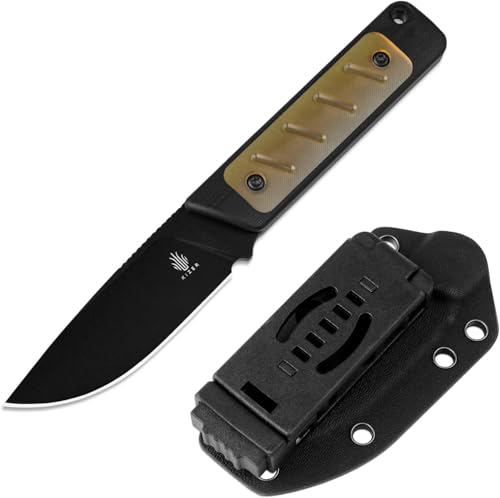 Kizer Smolt Feststehendes Messer, 2,93 Zoll D2 Stahl Drop-Point Feststehendes Messer mit G10 & PEI Griff, EDC Messer für Männer & Frauen, mit Scheide 1063A4 Kizer Smolt Feststehendes Messer, 2,93 Zoll D2 Stahl Drop-Point Feststehendes Messer mit G10 & PEI Griff, EDC Messer für Männer & Frauen, mit Scheide 1063A4 von Kizer