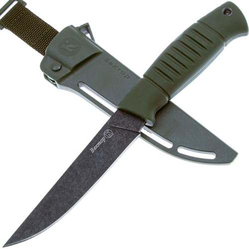 Kizlyar Original Messer — Vector Jungle Stealth — Exklusives Messer aus japanischem AUS8 Stahl von Kizlyar