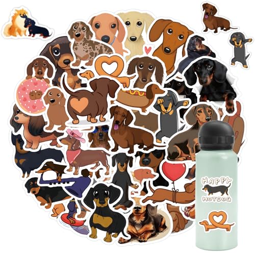 60 Stück Dachshund Aufkleber, Dackel Aufkleber für Laptop, Wurst Hund Sticker Set, Dachshund Stickers für Laptop, Skateboard, Wasserflaschen, Telefon, Cartoon-Anime-Aufkleber für Kinder, Teenager 60 Stück Dachshund Aufkleber, Dackel Aufkleber für Laptop, Wurst Hund Sticker Set, Dachshund Stickers für Laptop, Skateboard, Wasserflaschen, Telefon, Cartoon-Anime-Aufkleber für Kinder, Teenager von KkvoGmle