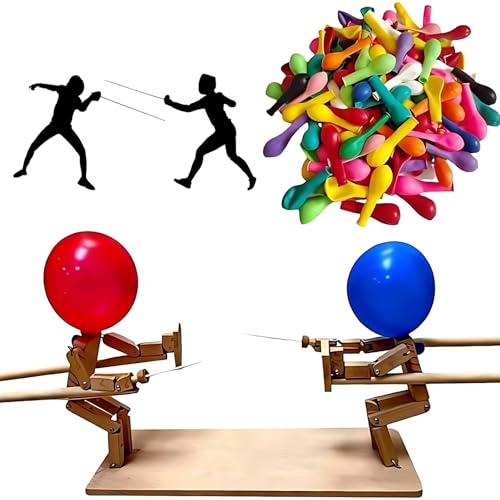 Luftballon-Bambus-Mann-Kampfspiel, handgefertigt, Holzzaunpuppe, 2024, neues Ballonspiel für aufregende Ballonschlachten, Partyspiele mit 100 Luftballons Luftballon-Bambus-Mann-Kampfspiel, handgefertigt, Holzzaunpuppe, 2024, neues Ballonspiel für aufregende Ballonschlachten, Partyspiele mit 100 Luftballons von KkvoGmle