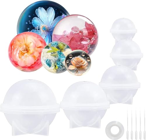 5 Größ sphere epoxidharz formen, silikonformen für epoxidharz, epoxidharz formen silicon, silikonform kugel für Resin Epoxy, Sphere Silicone Mould Jewellery for DIY (A) von Klaimbmo