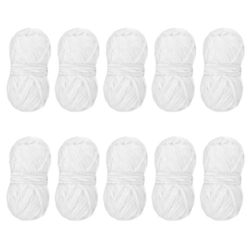 10 Rollen Strickgarn, weiches Babygarn, Häkelgarn, Deckengarn für Garnprojekte, Pullover, Mützen, Schals von Klaisy