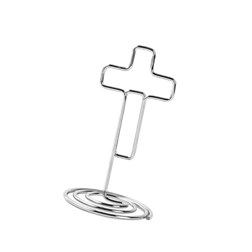 100-teiliges Metall-Memo-Cliphalter-Set, Tischnummern, Kartenhalter, Ständer, Metalltextur, für Büroschreibtisch von Klaisy