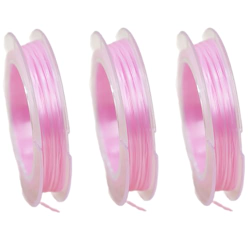 3 x dehnbare Schnur, elastisches Faden, Bastelzubehör für Halsketten, Perlenarbeiten, Schmuckherstellung, Fadenschnur für Halsketten, Perlenschmuck von Klaisy