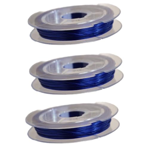 3 x dehnbare Schnur, elastisches Faden, Bastelzubehör für Halsketten, Perlenarbeiten, Schmuckherstellung, Fadenschnur für Halsketten, Perlenschmuck von Klaisy