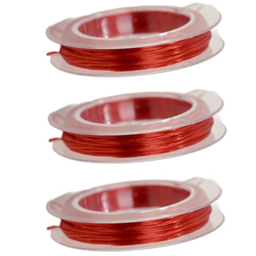 3 x dehnbare Schnur, elastisches Faden, Bastelzubehör für Halsketten, Perlenarbeiten, Schmuckherstellung, Fadenschnur für Halsketten, Perlenschmuck von Klaisy