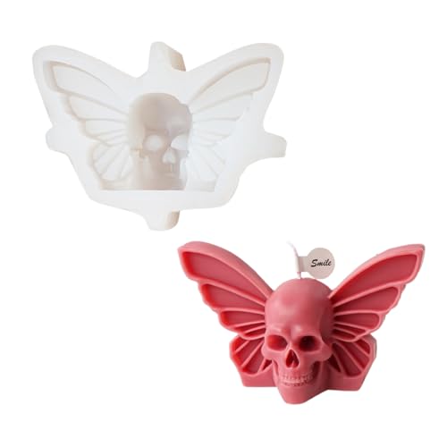 3D-Schmetterlings-Silikonform, Halloween, Totenkopf, Gips, Seife, Dekoration, handgefertigte Seifenform 3D-Schmetterlings-Silikonform, Halloween, Totenkopf, Gips, Seife, Dekoration, handgefertigte Seifenform von Klaisy