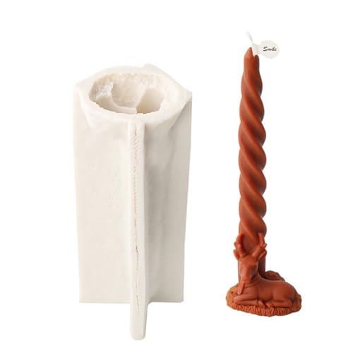3D-Weihnachtsmann-Form, Säulenkegel, Elch, Schneemann, Baum, Silikon, Kristall, Epoxidharz, Ornament von Klaisy