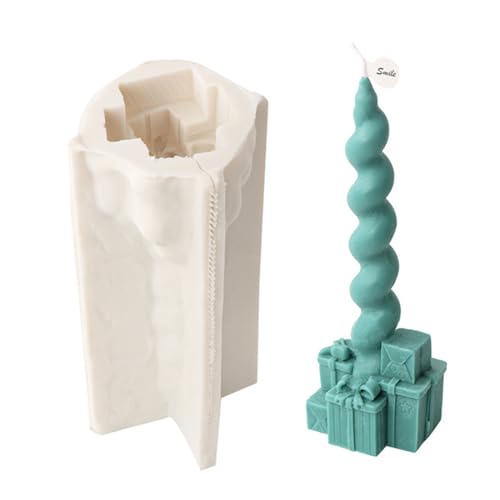 3D-Weihnachtsmann-Form, Säulenkegel, Elch, Schneemann, Baum, Silikon, Kristall, Epoxidharz, Ornament von Klaisy