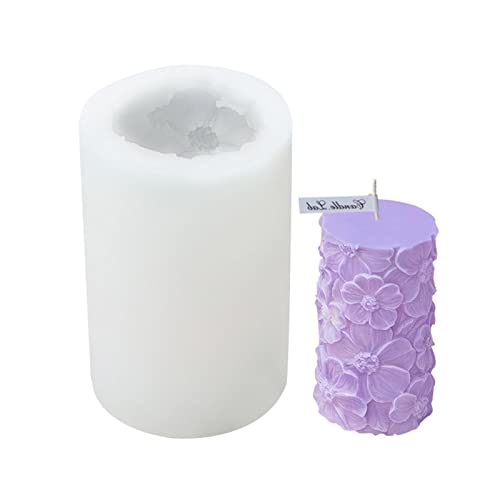 3D Zylinder Silikone Kerzenformen Für Epoxidharzen Blüten Schmetterling Wellenmuster Kerzen Silikone Formen 3D Zylinder Silikone Kerzenformen Für Epoxidharzen Blüten Schmetterling Wellenmuster Kerzen Silikone Formen von Klaisy