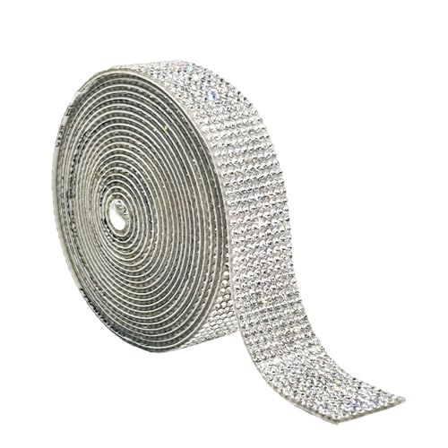 4,5 m selbstklebendes Strassband, 13 mm breit, Strass-Aufkleber für Geburtstag, Hochzeit, Dekoration, Basteln, Verzierung 4,5 m selbstklebendes Strassband, 13 mm breit, Strass-Aufkleber für Geburtstag, Hochzeit, Dekoration, Basteln, Verzierung von Klaisy