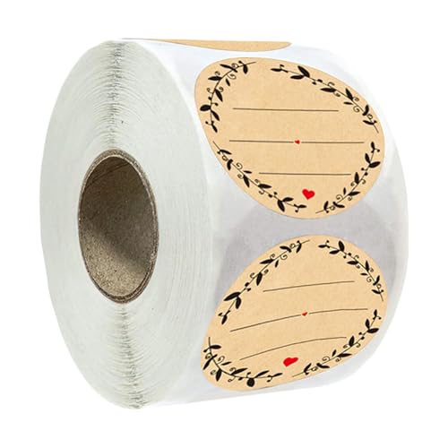 500 PCS Klebstoff Brauner Rundaufkleber Zum Schreiben Von Organisieren Und Kennzeichnungen Mit Kranz Designs Canning Jar Etiketten 500 PCS Klebstoff Brauner Rundaufkleber Zum Schreiben Von Organisieren Und Kennzeichnungen Mit Kranz Designs Canning Jar Etiketten von Klaisy