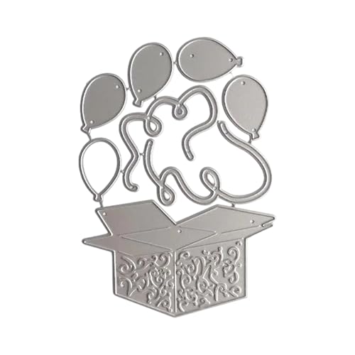 Ballon-Stanzschablonen, Karbonstahl, gestanzt, Metall, Prägeschablonen, dekoratives Prägepapier, Stanzform für Kartenherstellung Ballon-Stanzschablonen, Karbonstahl, gestanzt, Metall, Prägeschablonen, dekoratives Prägepapier, Stanzform für Kartenherstellung von Klaisy