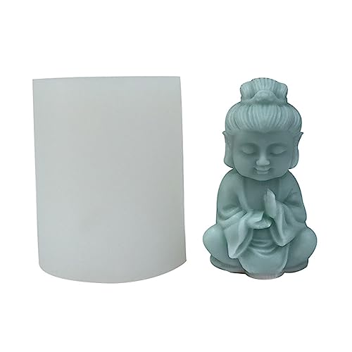 Buddhas Silikonformen in Mönchform, Epoxidharz, Tischdekoration, Pflaster, leicht zu reinigen von Klaisy