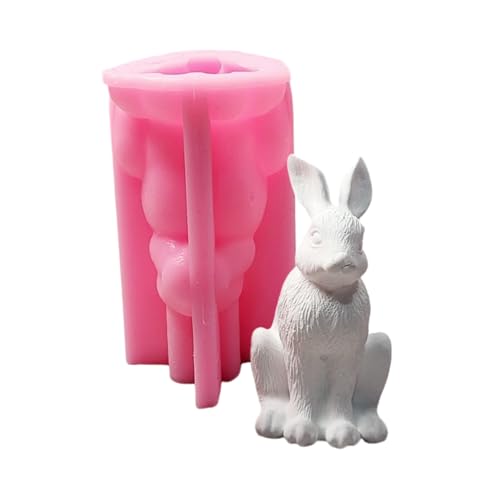 Bunnies Statue Silikonkerzenformen Für Kerzenseife Home Dekoration Epoxidharz Silikonformen Für Gipsdekoration von Klaisy