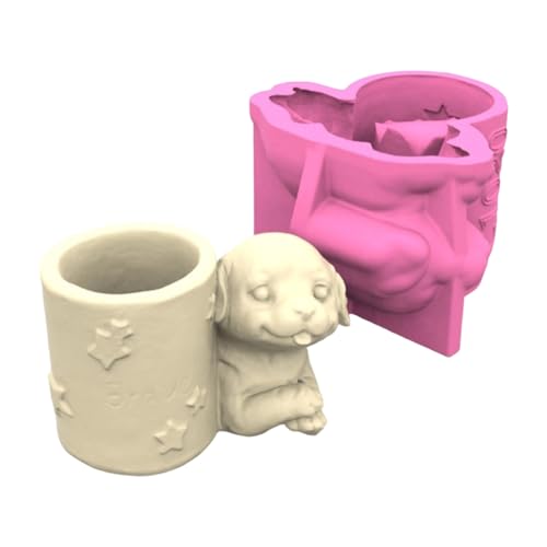 Elegantes Hundeförmige Robuste Silikonblumentöpfe Schimmel Werkzeug Schmuckzubehör Für Häusliche Verwendung Von Harzkunst Enthusiasten Büro Schreibtisch Ornament Elegantes Hundeförmige Robuste Silikonblumentöpfe Schimmel Werkzeug Schmuckzubehör Für Häusliche Verwendung Von Harzkunst Enthusiasten Büro Schreibtisch Ornament von Klaisy