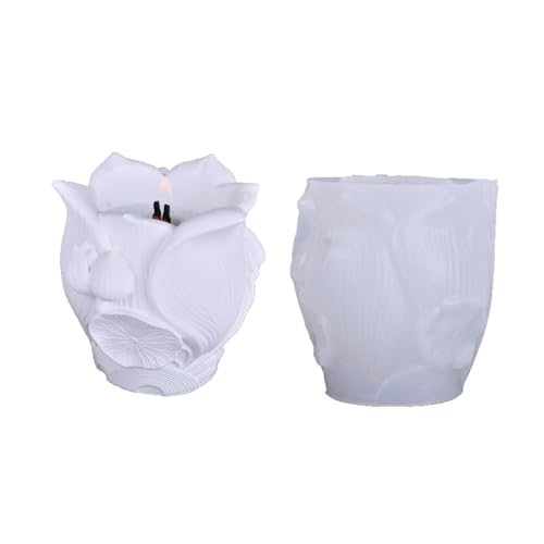 Flexible Lotusblumen-Form für hausgemachte Schmuckschatullen und Zementkunsthalter, Schmuck-Organizer, Geschenkherstellung, Silikon-Blumenform von Klaisy