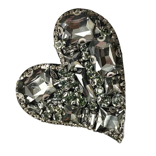 Herz-Strass-Aufnäher für Kleidung, Hochzeitskleid, Jacken, T-Shirt, Strasssteine, Applikationen, Herz, zum Aufnähen oder Aufbügeln Herz-Strass-Aufnäher für Kleidung, Hochzeitskleid, Jacken, T-Shirt, Strasssteine, Applikationen, Herz, zum Aufnähen oder Aufbügeln von Klaisy