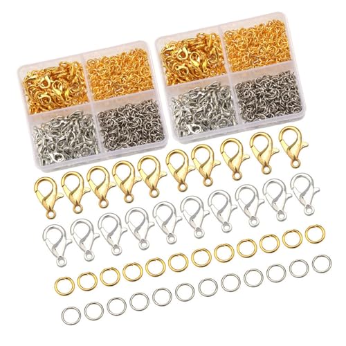 Hummerverschlüsse Und Sprungringe Die Für Schlüsselanschläge Schmuckfunde Accessoires Mit Offenen Sprungringen Lobster Klauen Klauen Festlegen von Klaisy