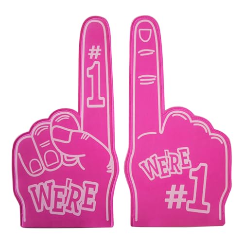 Klaisy 2pcs Cheerleading Handgesteschaum Finger Party Favor Für Versorgungswerkzeug Mardi Gras Jubeln Stuff Schaum Für Sport Meeting Cheerleading Hand von Klaisy