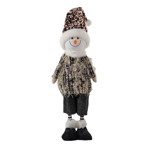 Klaisy Festliche Weihnachtsmann/Schneemann/Hirschfigur, stehende Puppen, Ornament, Party-Dekoration, handgefertigt, Fenster, Tischdekoration, Dekoration Klaisy Festliche Weihnachtsmann/Schneemann/Hirschfigur, stehende Puppen, Ornament, Party-Dekoration, handgefertigt, Fenster, Tischdekoration, Dekoration von Klaisy