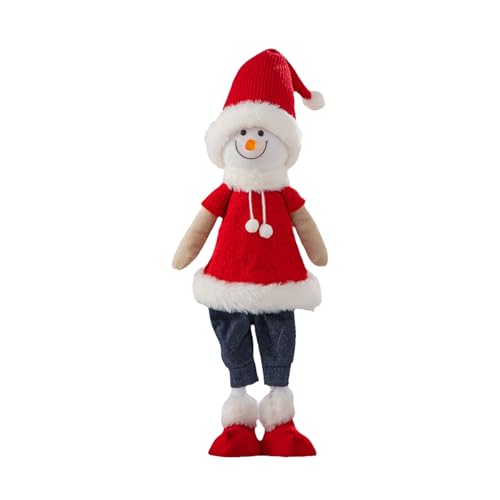 Klaisy Festliche Weihnachtsmann/Schneemann/Hirschfigur, stehende Puppen, Ornament, Party-Dekoration, handgefertigt, Fenster, Tischdekoration, Dekoration Klaisy Festliche Weihnachtsmann/Schneemann/Hirschfigur, stehende Puppen, Ornament, Party-Dekoration, handgefertigt, Fenster, Tischdekoration, Dekoration von Klaisy