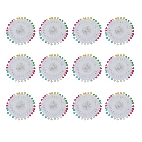 Klaisy Fofr gerade Nähnadel, bunt, Quiltnadel, Positionierungsnadel zum Nähen, Basteln, Schmuck, Foto, Wanddekoration Klaisy Fofr gerade Nähnadel, bunt, Quiltnadel, Positionierungsnadel zum Nähen, Basteln, Schmuck, Foto, Wanddekoration von Klaisy