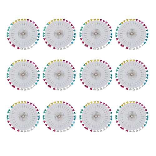 Klaisy Fofr gerade Nähnadel, bunt, Quiltnadel, Positionierungsnadel zum Nähen, Basteln, Schmuck, Foto, Wanddekoration Klaisy Fofr gerade Nähnadel, bunt, Quiltnadel, Positionierungsnadel zum Nähen, Basteln, Schmuck, Foto, Wanddekoration von Klaisy