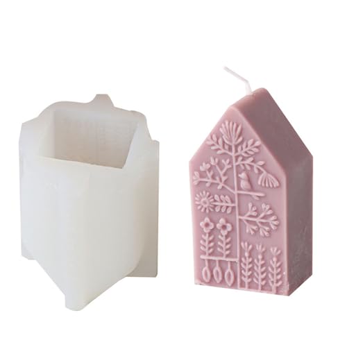 Klaisy Hausformen, Gießformen, Blumenblätter, Muster, quadratische Silikonformen, Bastelbedarf für die Herstellung von Klaisy