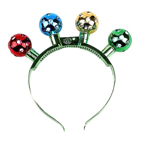 Klaisy LED-Weihnachtsbirne, Disco-Stirnbänder, Kopfbedeckung, LED-Haarreifen für Weihnachten, Kopfschmuck, Kostümparty, Zubehör, Stirnbänder für Erwachsene, Großpackung von Klaisy