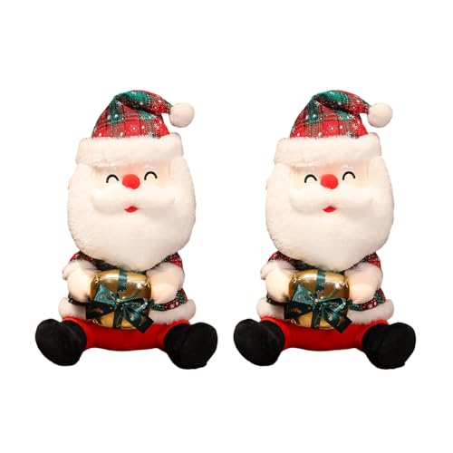 Klaisy Mehrzweck-Weihnachtsmann-Plüschpuppen, Plüschfigur mit Box, verleiht jeder Weihnachtsumgebung Charme von Klaisy