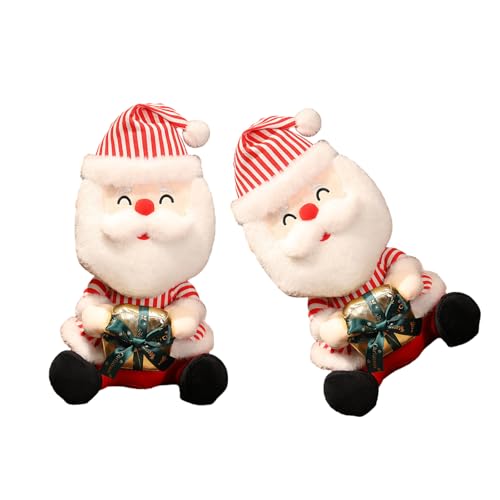Klaisy Mehrzweck-Weihnachtsmann-Plüschpuppen, Plüschfigur mit Box, verleiht jeder Weihnachtsumgebung Charme von Klaisy