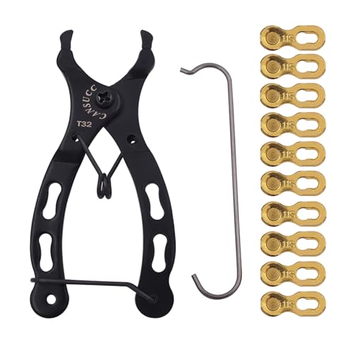 Klaisy Premiums Metall-Fahrradketten-Reparaturwerkzeug-Set, unverzichtbares Fahrrad-Kettenwerkzeug für Mountainbikes und Rennräder Klaisy Premiums Metall-Fahrradketten-Reparaturwerkzeug-Set, unverzichtbares Fahrrad-Kettenwerkzeug für Mountainbikes und Rennräder von Klaisy