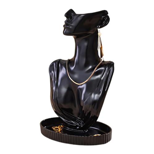 Klaisy Schaufensterpuppe Geformte Halskette Elegante Ohrringe Und Ringe Schmuck Veranstalter Ausstellungsstand Für Schmuck Und Anhänger Halskette Ohrringhalter von Klaisy