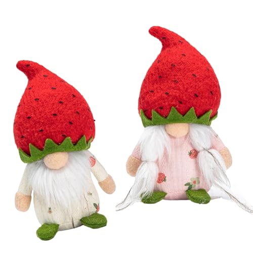 Klaisy Stilvolle Erdbeeren Rudolphs Plus ohne Gesicht Puppen Set Tragbares Zubehör zum Verschenken und Heimdekoration von Klaisy
