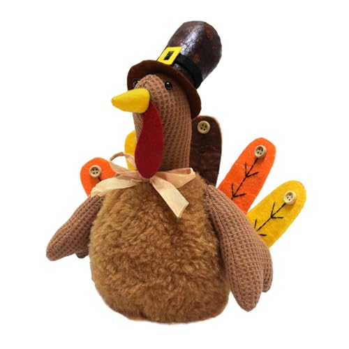 Klaisy Truthahn-Figur, Statue für Thanksgiving, Feier, Festival, Tischdekoration, Erntefest, Feiertags-Ornament Klaisy Truthahn-Figur, Statue für Thanksgiving, Feier, Festival, Tischdekoration, Erntefest, Feiertags-Ornament von Klaisy