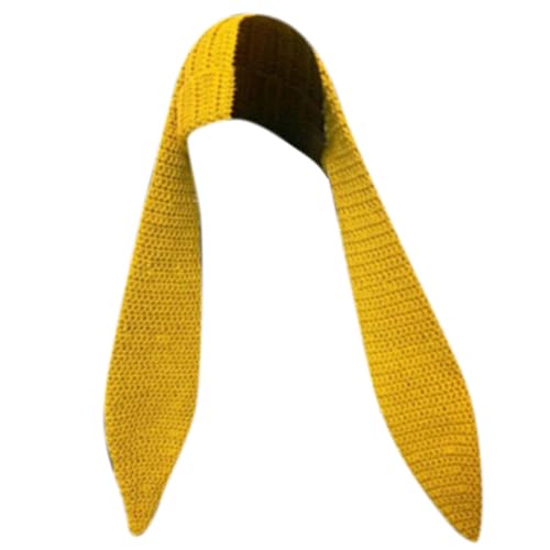 Klaisy Übergroßer Hut für Neujahr, Winter, Party, Dekoration, festliche Bühnenshows, lange Ohren, übergroße Hüte, Kopfschmuck, gestricktes Stirnband für Mädchen von Klaisy